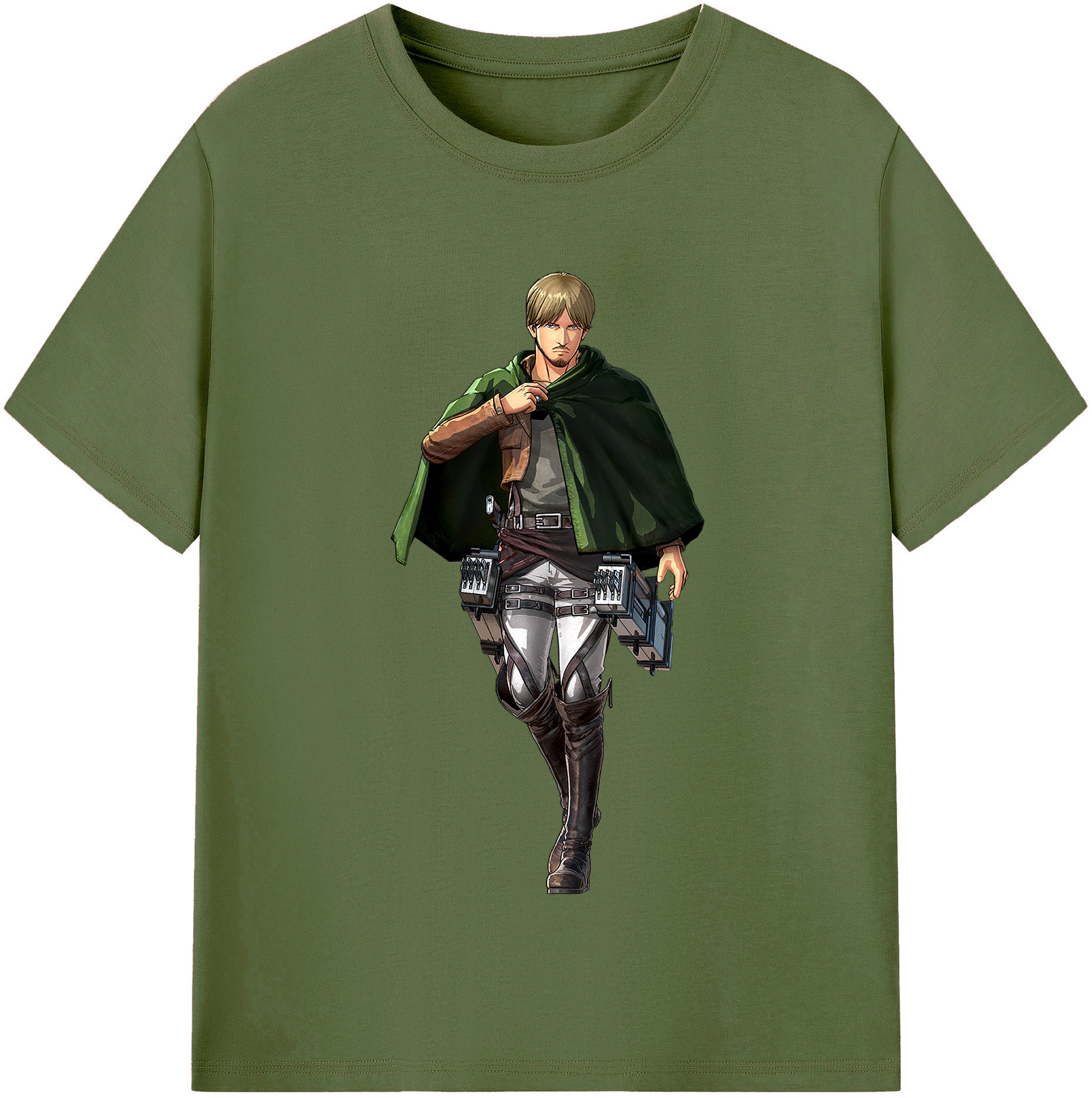 （画像用） 進撃の巨人 ミケ·ザカリアス Attack on Titan Mike Zakarius 綿100％半袖Tシャツ（フロントプリント）
